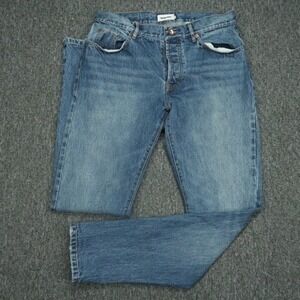 Taylor Stitch Jeans Mens 33x34 Blue Democratic 5 Pocket Selvedge Denim